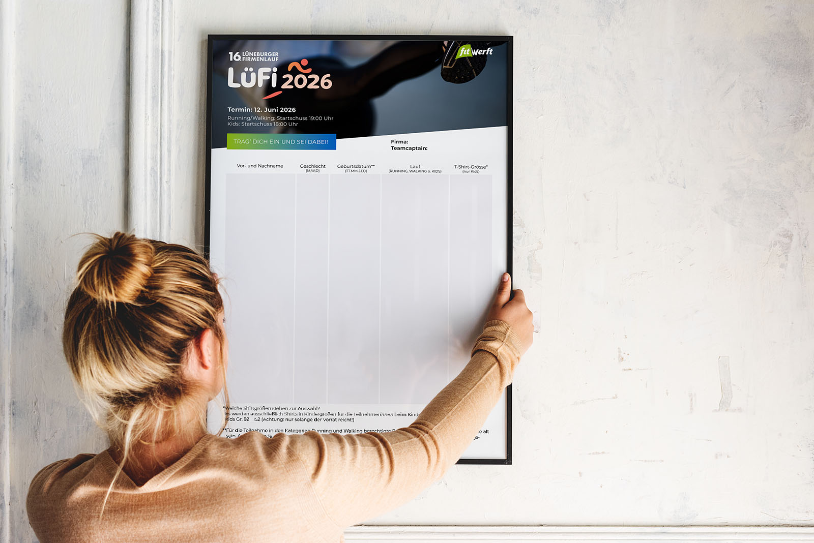 Lasst euer Team nicht hängen! Jetzt eintragen!