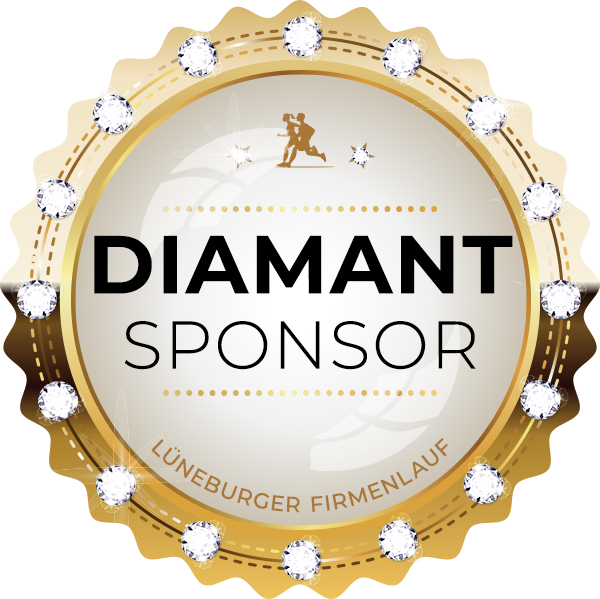 Diamant-Sponsor-Badge Lüneburger Firmenlauf
