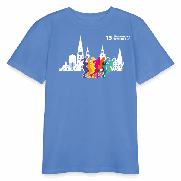 Teens Firmenlauf-Shirt 2025 - hellblau