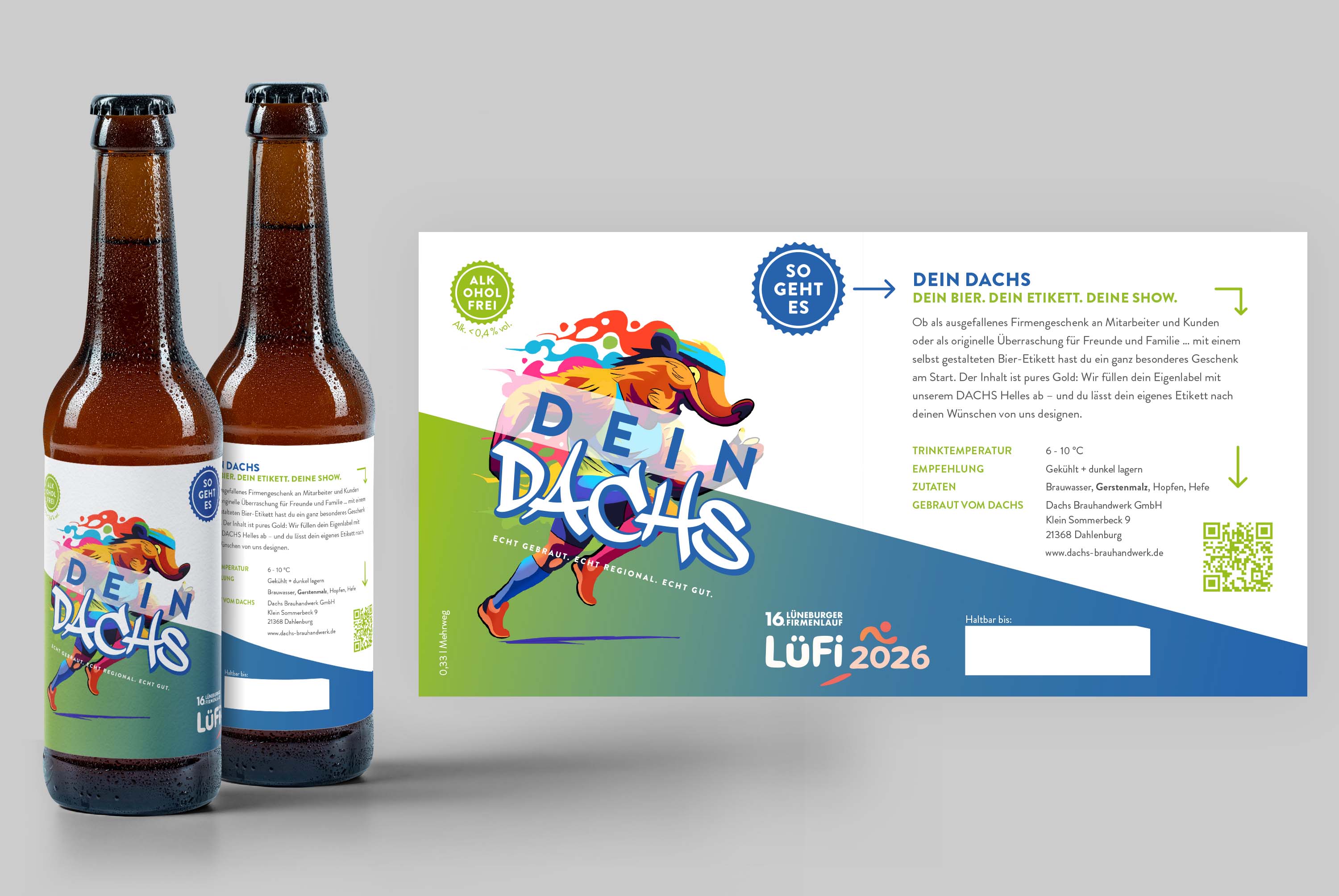 DACHS Brauerei ist Sponsor - Lüfi2026 - Lüneburger Firmenlauf