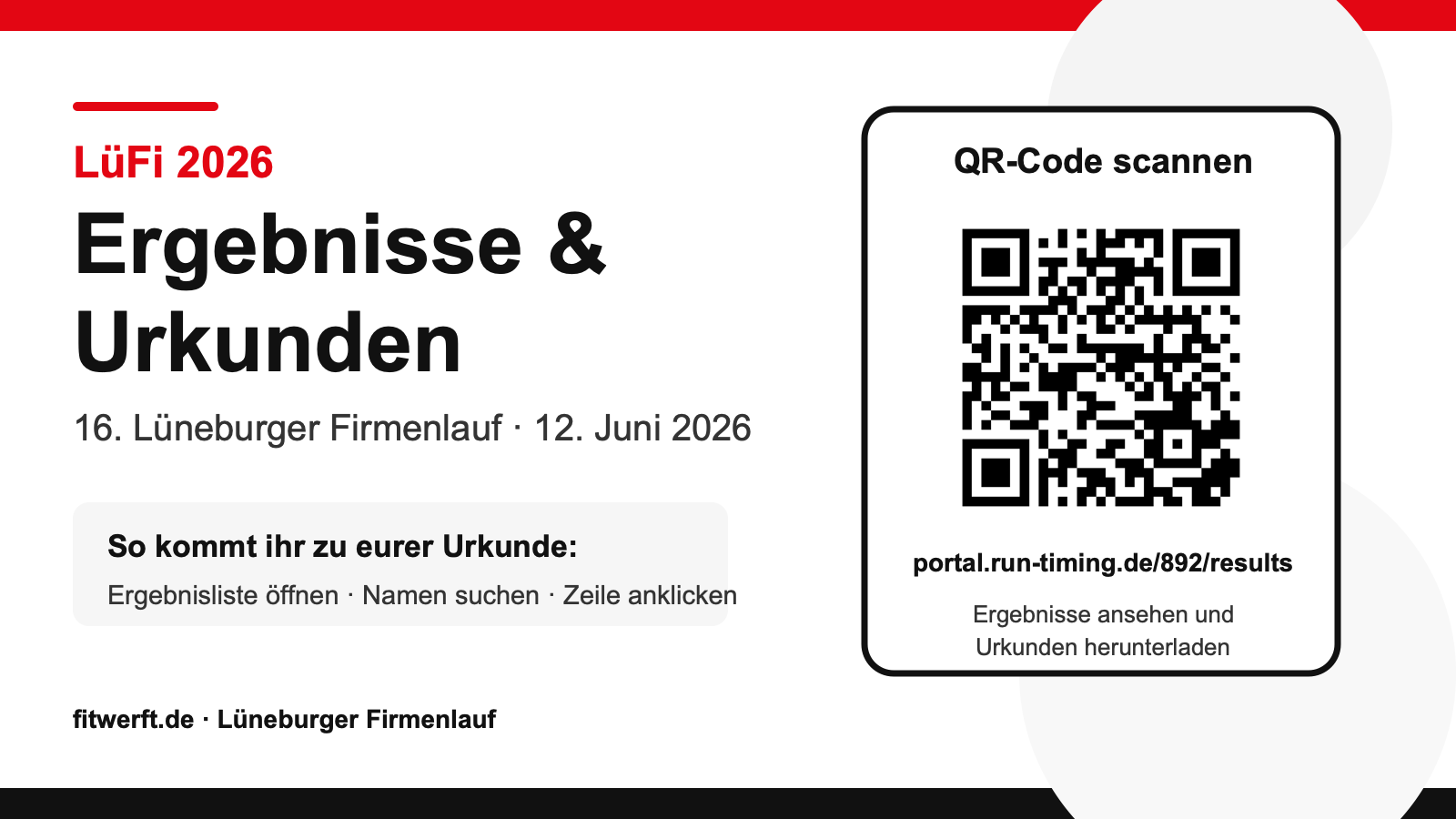 LüFi 2026 Ergebnisse und Urkunden QR-Code